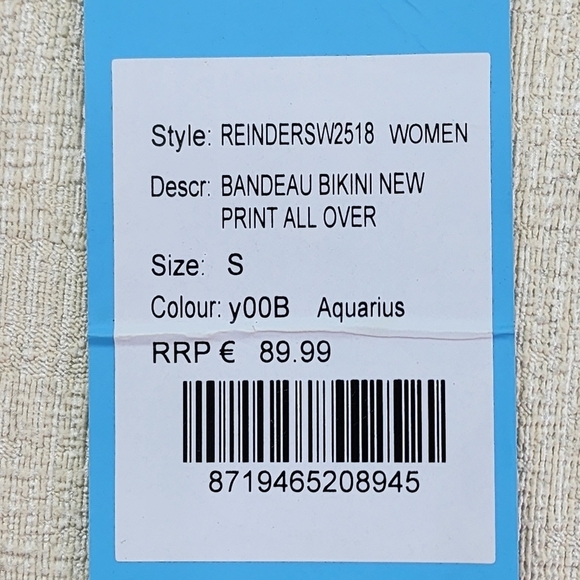 Reinders Women's New Print All Over Bandeau Bikini - Picture 5 of 6